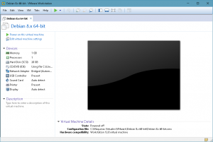 Figura 1: Para editar la configuración de la máquina virtual pulsar sobre "Edit virtual machine settings"