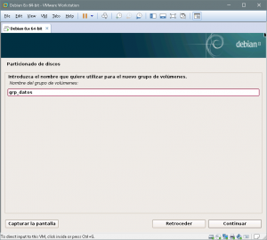 Figura 40: Introducimos un nombre para el nuevo "grupo de volúmenes"