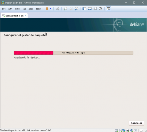 Figura 69: Progreso de análisis de la réplica de red