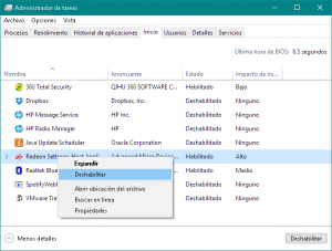 Administrador de tareas