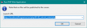 Eclipse: ejecutar PHP Web Aplication