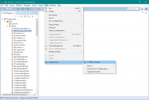 Eclipse: ejecutar herramienta externa "HTML en Firefox"