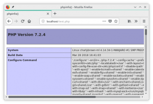 Test PHP en Apache