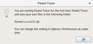 Inicio de Packet Tracer