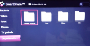 Carpetas compartidas con MiniDLNA