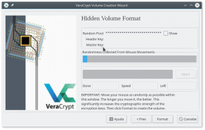 VeraCrypt: Formateo del Volumen Oculto