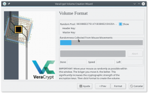 VeraCrypt: Formateo del Volumen
