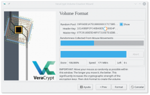 VeraCrypt: Formateando el Volumen