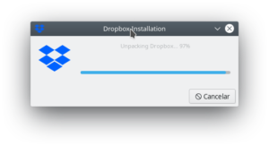 Instalación de Dropbox: descarga y desempaquetado del programa