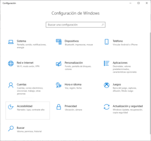 Configuración del Sistema Windows: Accesibilidad