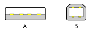 Universal Serial Bus: Conectores USB 2.0 y 3.0 Tipos A y B